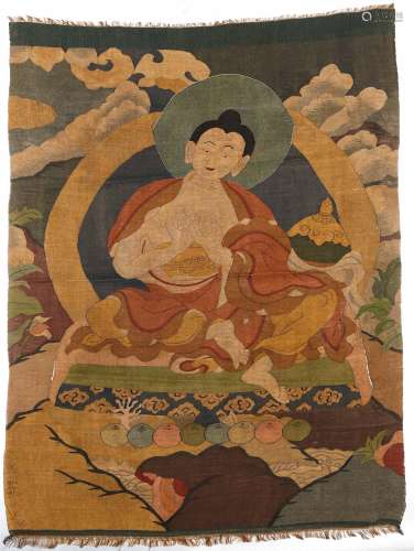 Qing Dynasty Kesi Thangka Shakyamuni Buddha