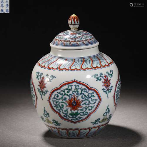 Ming Dynasty colorful flower pot