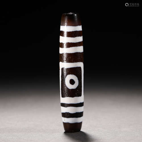 Tang Dynasty two-eyed double-line bead