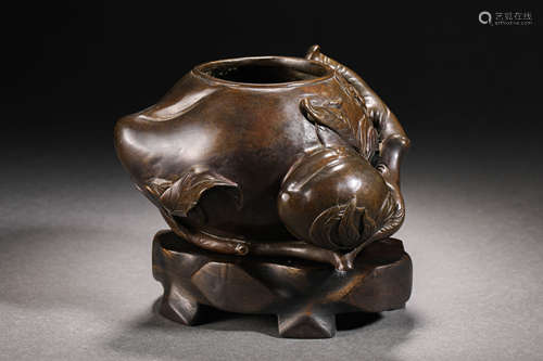 Qing Dynasty bronze incense burner