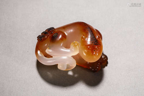 Tang Dynasty agate beast