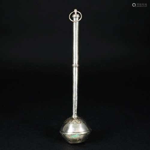 A silver sprinkler, 19th century