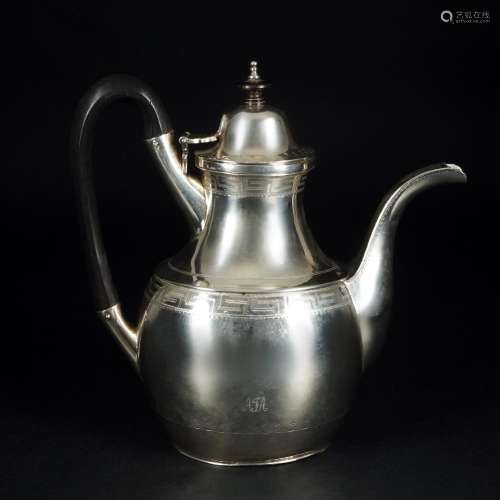 A French silver coffee pot, possibly Orléans, 18th century