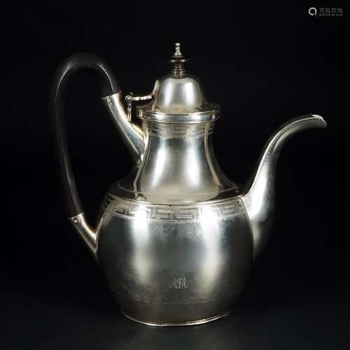 A French silver coffee pot, possibly Orléans, 18th century