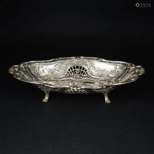 A French oval centerpiece, 19th century