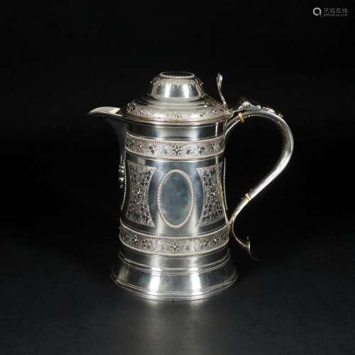 An English sterling silver Tankard, London, 1805, Peter &...