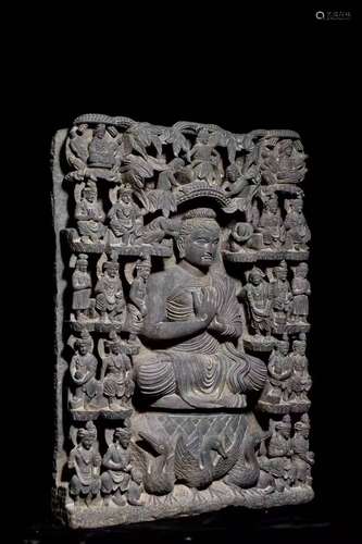 A FIGURE OF A BODHISATTVA,ANCIENT REGION OF GANDHARA