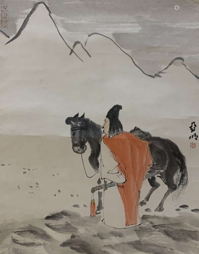 A CHINESE PAPER PAINTING,YA MING,MODERN TIMES