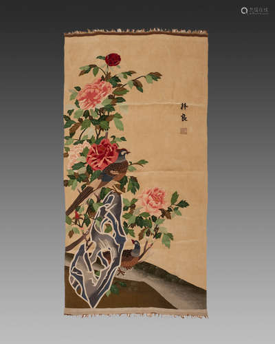 A KESI FLOWER PAINTING,QING DYNASTY