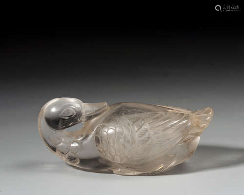 A CRYSTAL DUCK