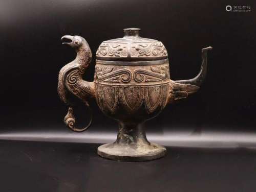 Chinese Bronze Teapot, 20th Century