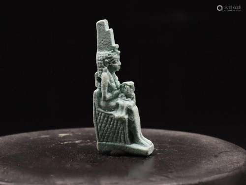 Egyptian Faience Statue Of A Pharaoh