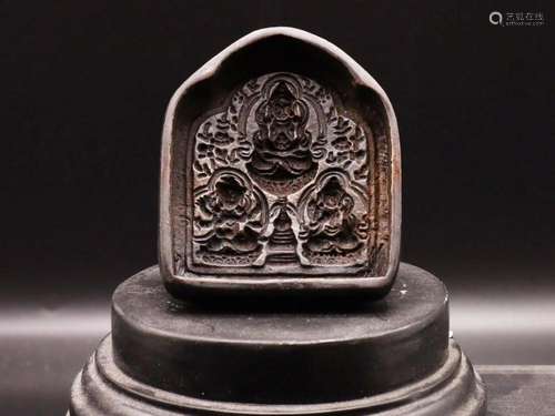 Tibetan Bronze Buddha Stamp Seal