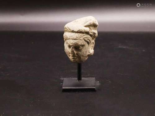 Gandhara Stone Head, 3rd Century