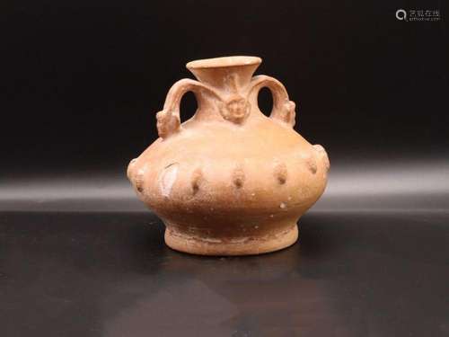 Roman Terracotta Figural Vase