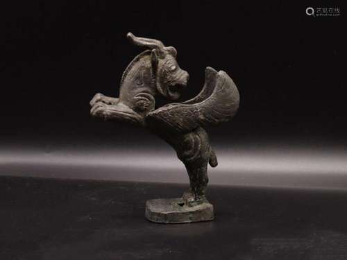 Ancient Middle Eastern Solid Silver Griffin