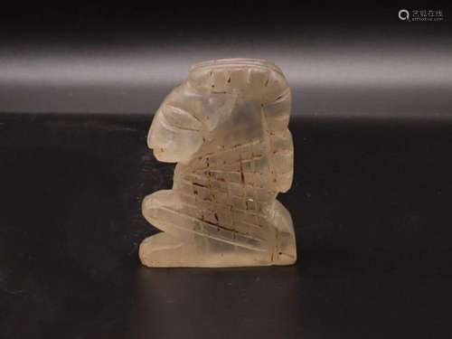 Roman Rock Crystal Horse Chess Piece