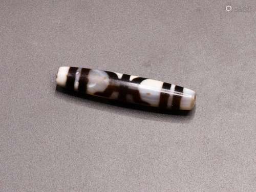 Tibetan Agate Dzi Bead Pendant Amulet