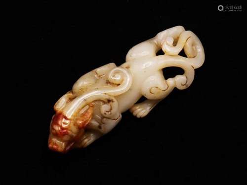 Chinese White Jade Qilin