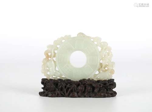 Chinese Carved Jade Plaque