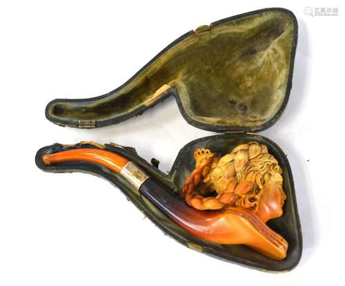 Large Amber & Meecham Pipe