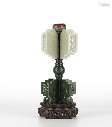 Chinese Jade, Cloisonne Hat Stand