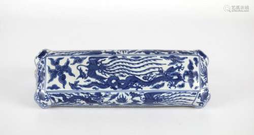 Chinese Blue & White Rectangular Box