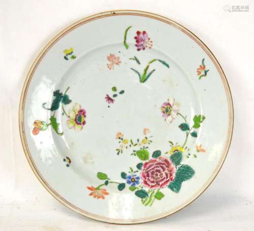 Chinese Famille Rose Plate