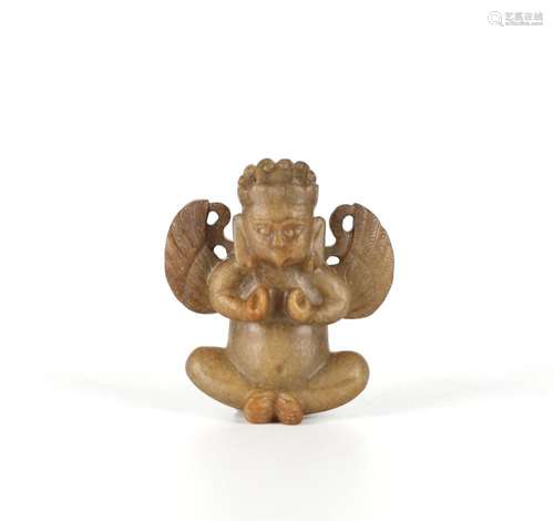 Archaic Chinese Carved Jade Figure