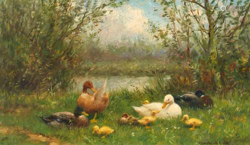 Constant David L. Artz: Enten am Wasser