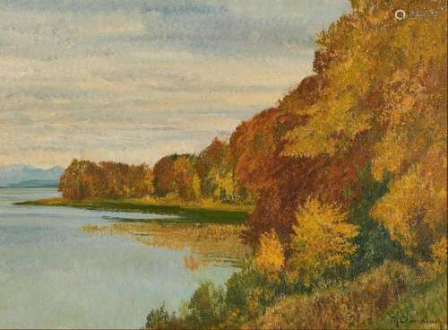 Max Clarenbach: Herbst am See