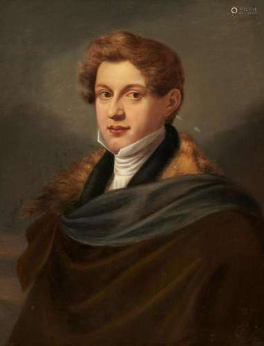 German School: Porträt des jungen Heinrich von Hartz (1807-1...