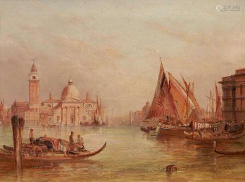 Alfred Pollentine: In der Lagune vor Venedig