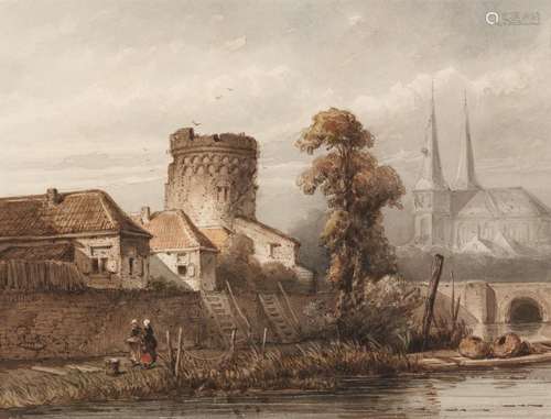 Jan Geerard Smits: An der Ijssel vor Deventer