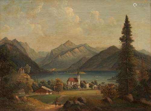 Süddeutsche Schule: Landschaft am Schliersee