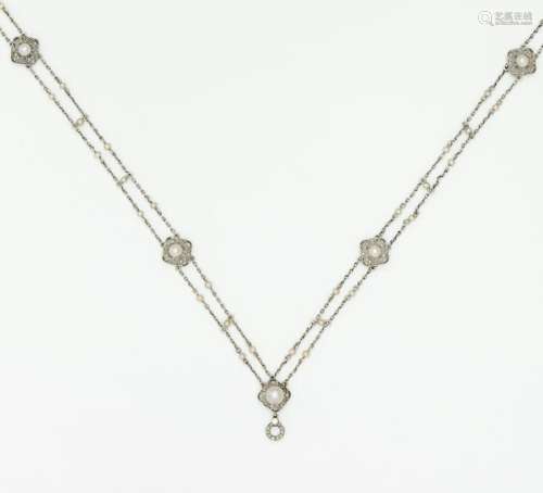 Perl-Diamant-Collier