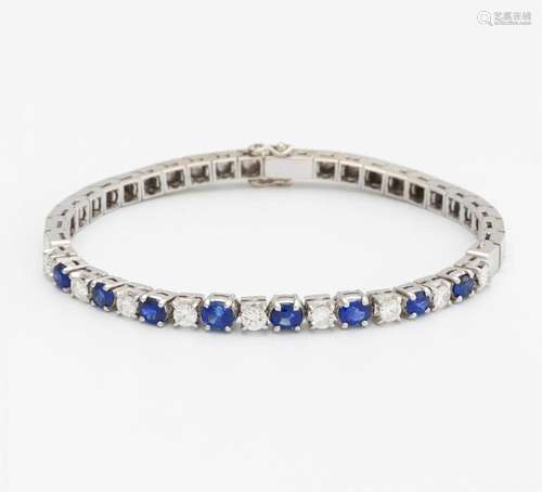 Diamant-Saphir-Armband