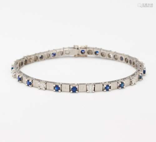 Saphir-Diamant-Armband