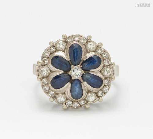 Sapphire-Diamond-Ring