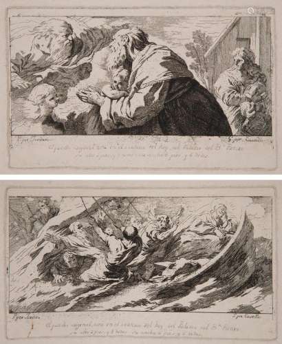 Madrid school; S. XIX. Engravings on paper. Painted by Lucas...