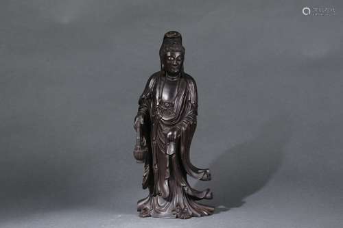 Red Sandalwood Statue of Avalokitesvara