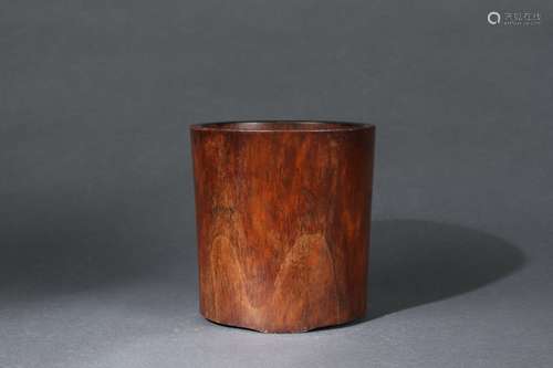 Chinese Huanghuali Wood Brush Holder