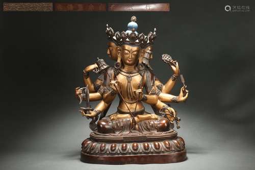 Gilt Statue of Usnisa-sitapatra in“Sixth Grade Buddha Buildi...