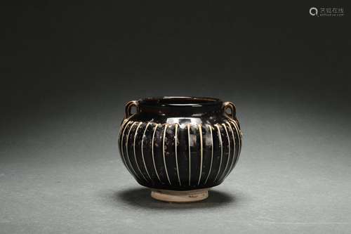 Jar with Line Pattern, Ding Ware