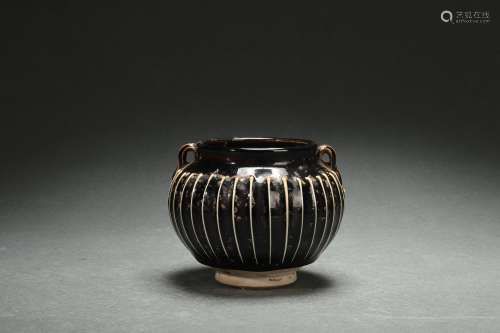 Jar with Line Pattern, Ding Ware