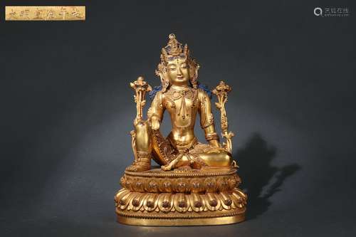 Gilt Bronze Statue of Buddha