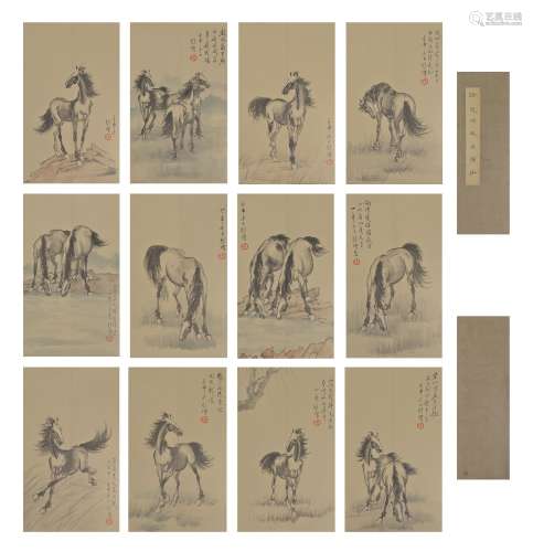 Album of Horse Painting, Xu Beihong