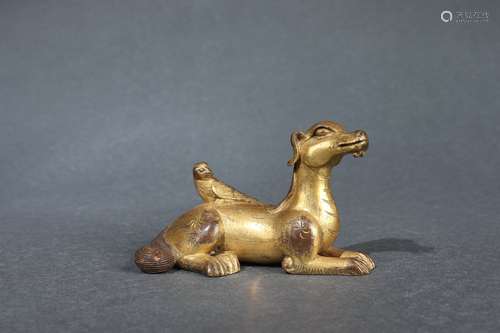 Gilt Bronze Animal