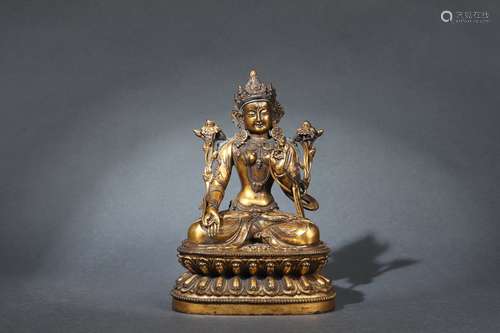 Gilt Bronze Tara Statue