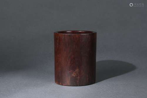 Chinese Huanghuali Wood Brush Holder